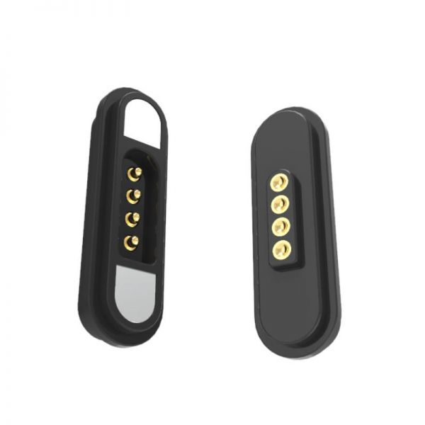 4pin充電磁吸頭 條形大電流磁吸連接器定制