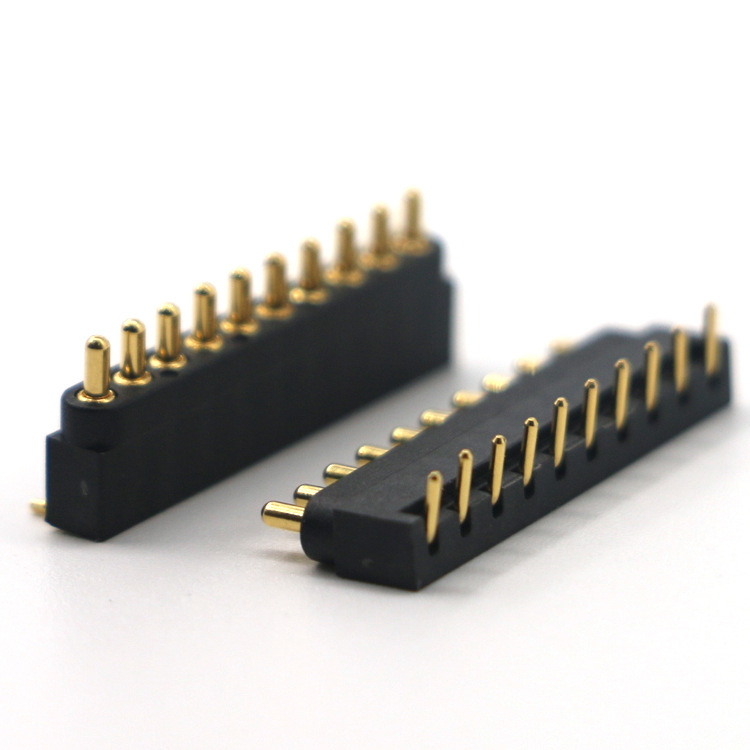 永探10pin折彎彈簧針連接器平板電腦pogopin信號(hào)針大電流充電針