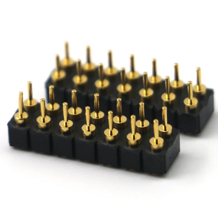 彈簧針雙排14pin大電流充電針導(dǎo)電針天線頂針 pogo pin連接器彈針