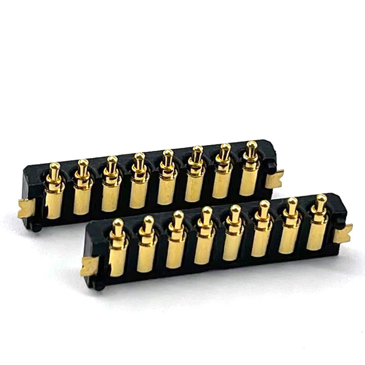 智能穿戴充電8pin連接器POGOPIN彈簧針pogopin側(cè)焊貼片導(dǎo)電針